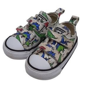 Converse All Star infant/toddler dinosaur canvas sneakers, 3